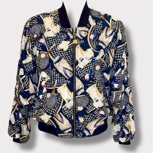 Tail Vintage 80's Tennis Windbreaker Jacket Mod Pop Art- Size M